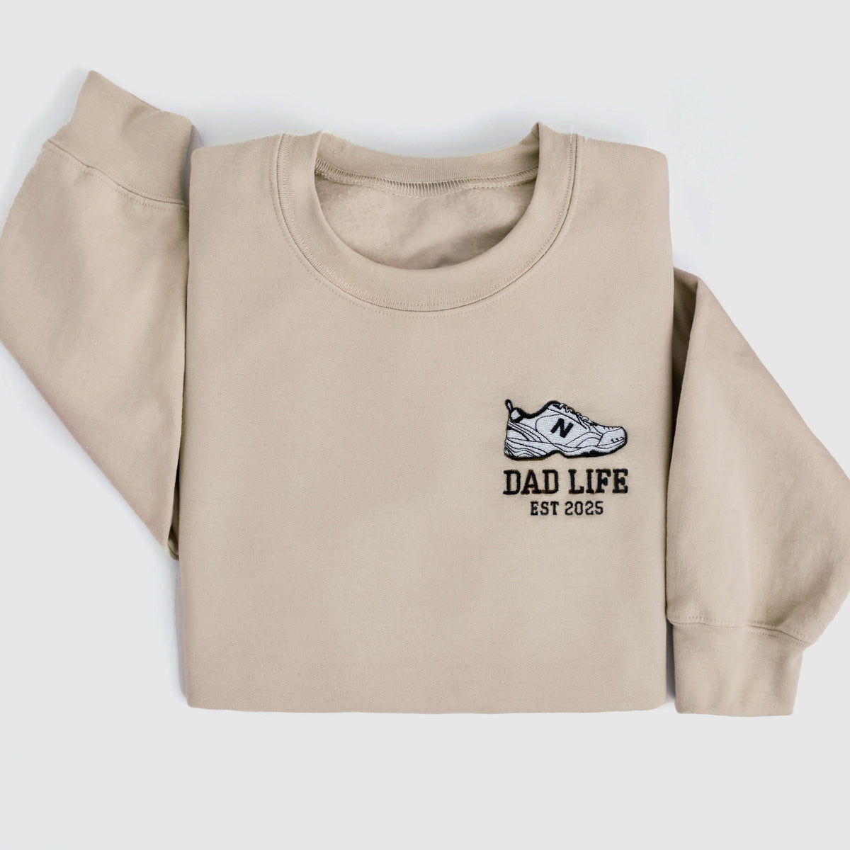 Dad Life Sweatshirt With Embroidered Dad Sneaker