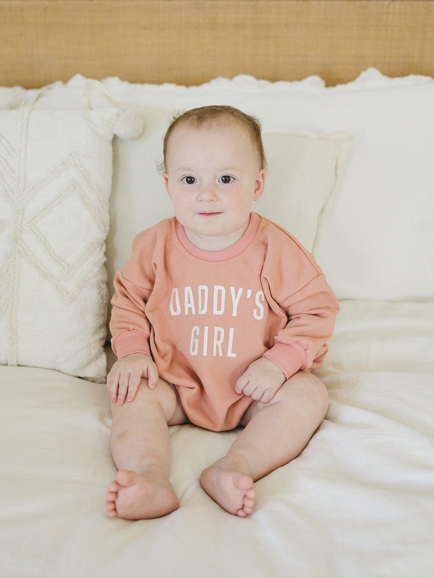 Daddy's Girl Sweatshirt Romper - More Colors