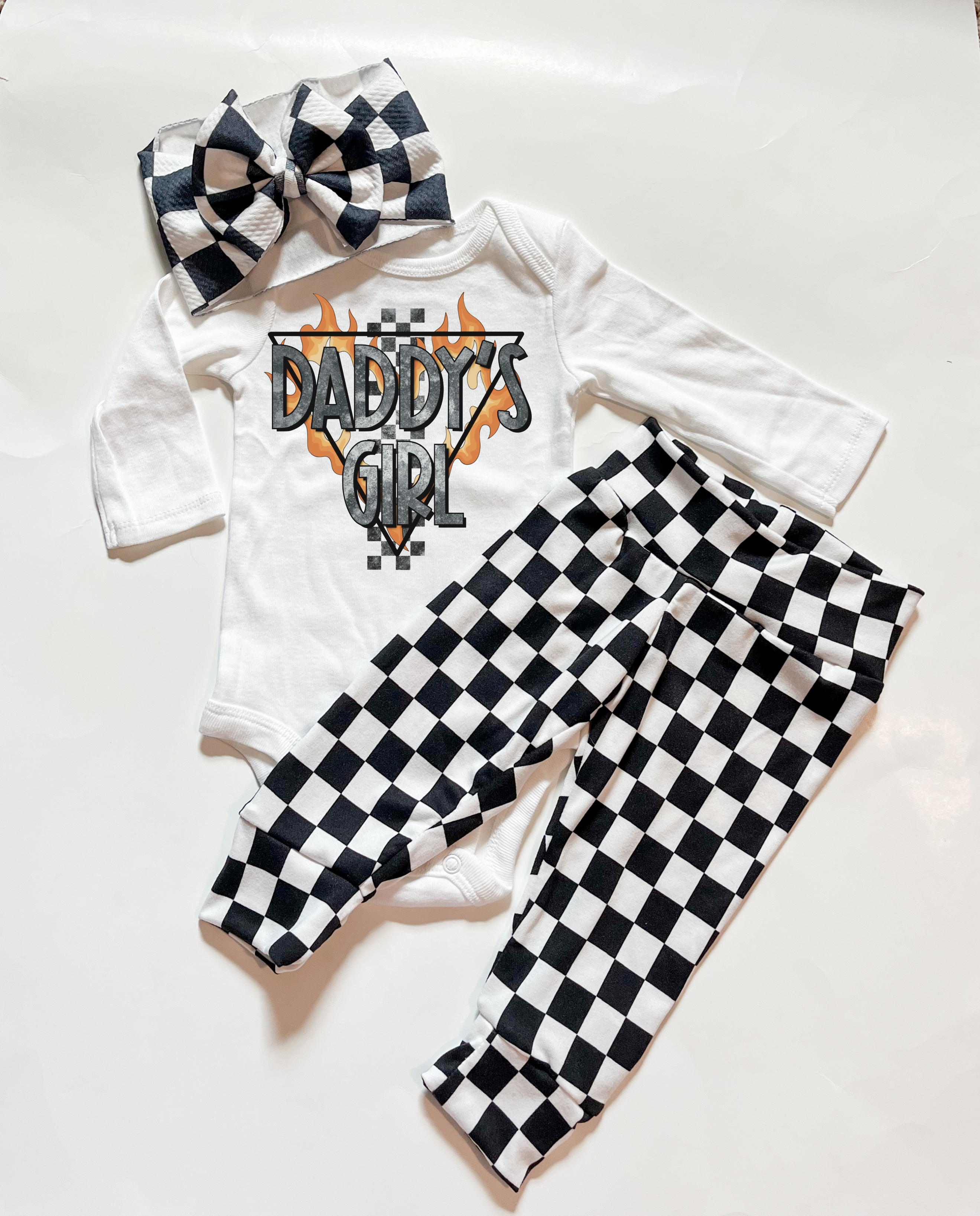 Black & White Checkered Baby & Toddler Leggings