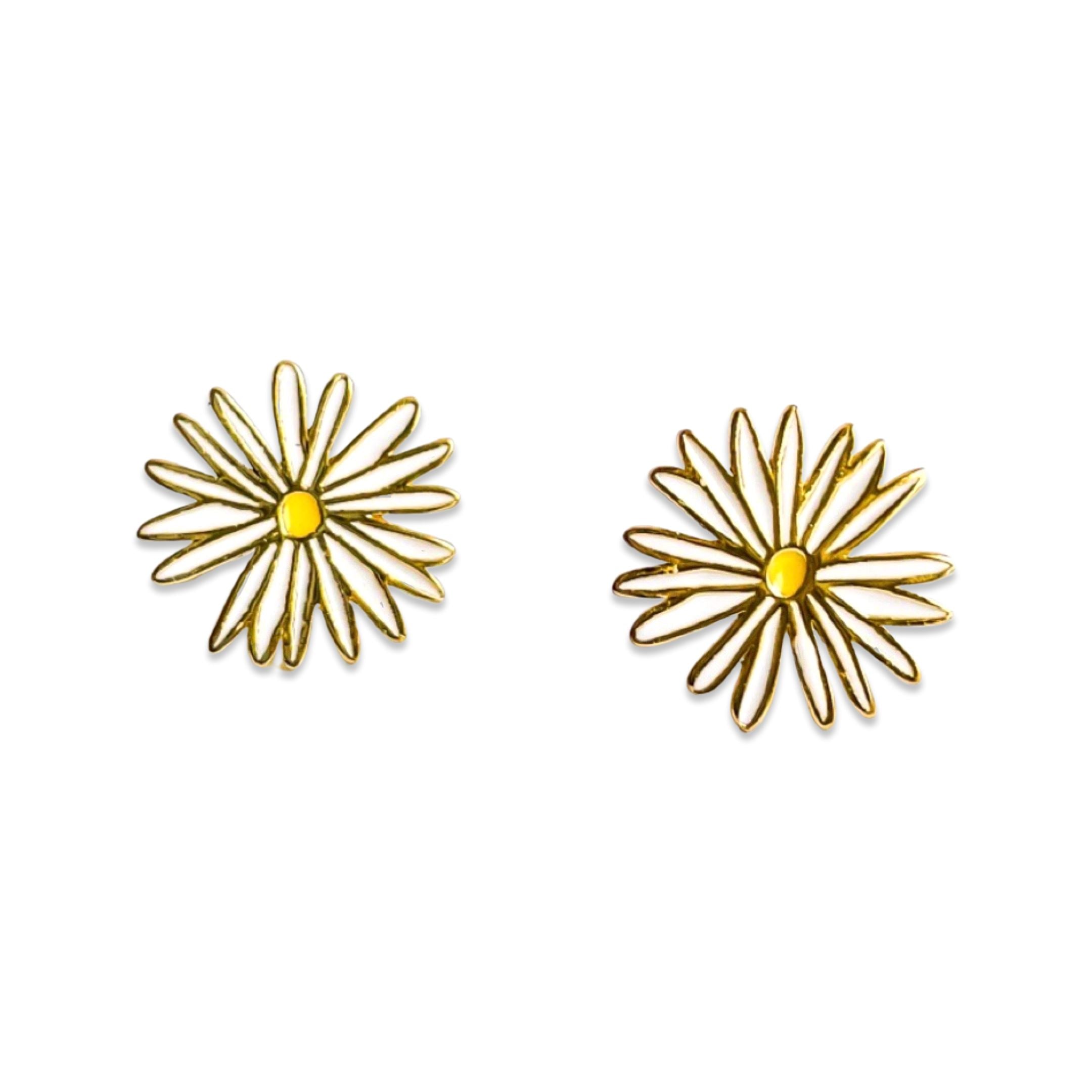 Daisy Enamel Earrings