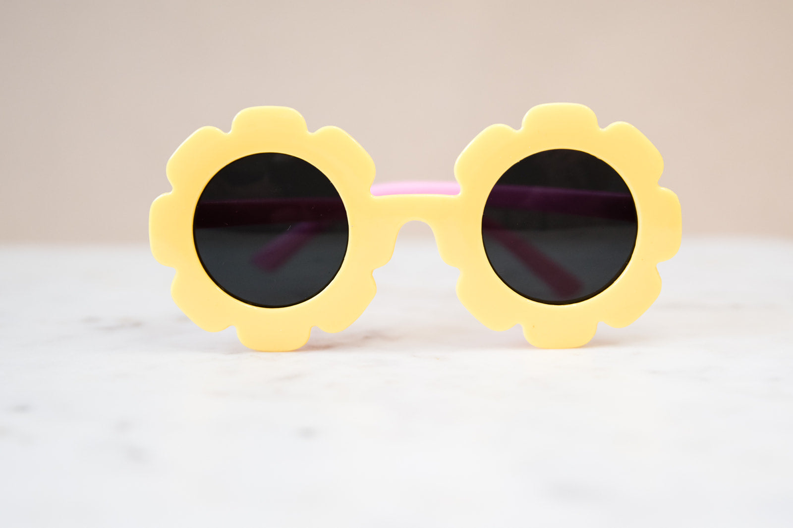 Toddler & Kid Daisy Sunglasses - Yellow & Pink