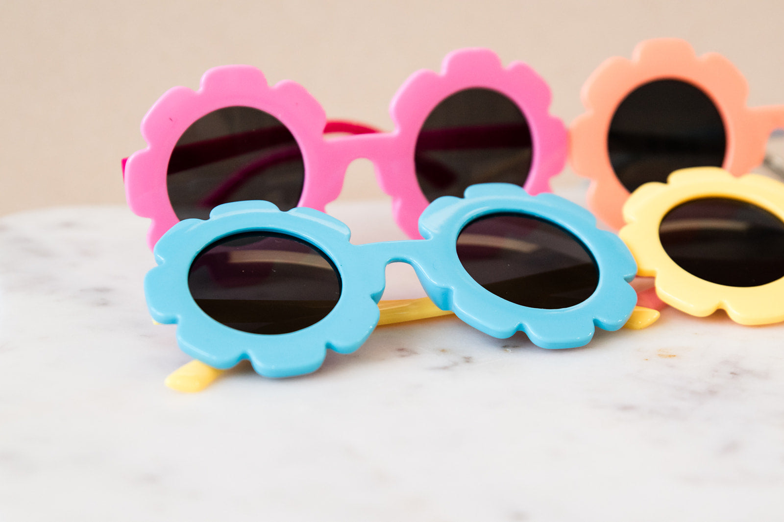 Toddler & Kid Daisy Sunglasses - Blue & Yellow