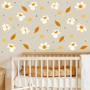 Daisy Flowers - Fabric Nursery Wall Art Decals