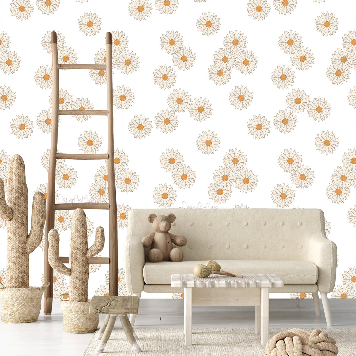 Butterflies & Wild Flowers Wallpaper - Nursery Wall Decor Wallpapers