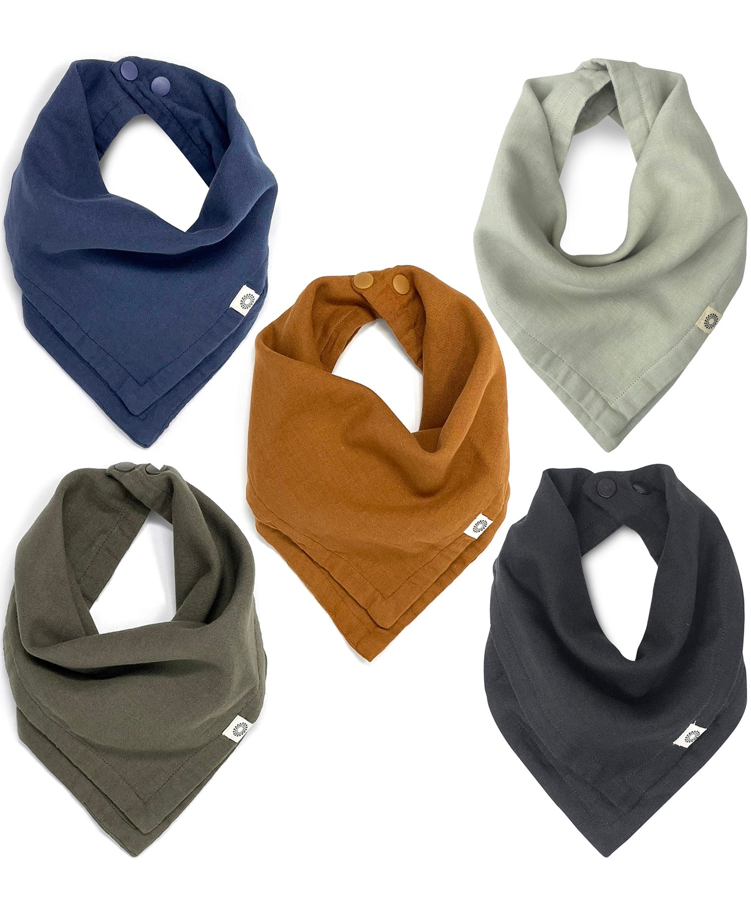 Organic Scarf Bib 5-pack