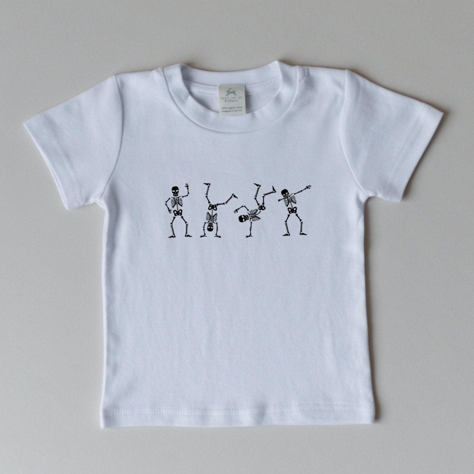 Dancing Skeletons Organic Cotton Tee *6-12m Left