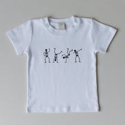 Dancing Skeletons Organic Cotton Tee *6-12m Left