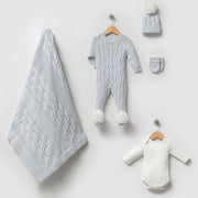 Daniel Blue Newborn Knit Coming Home Set (5 Pcs)