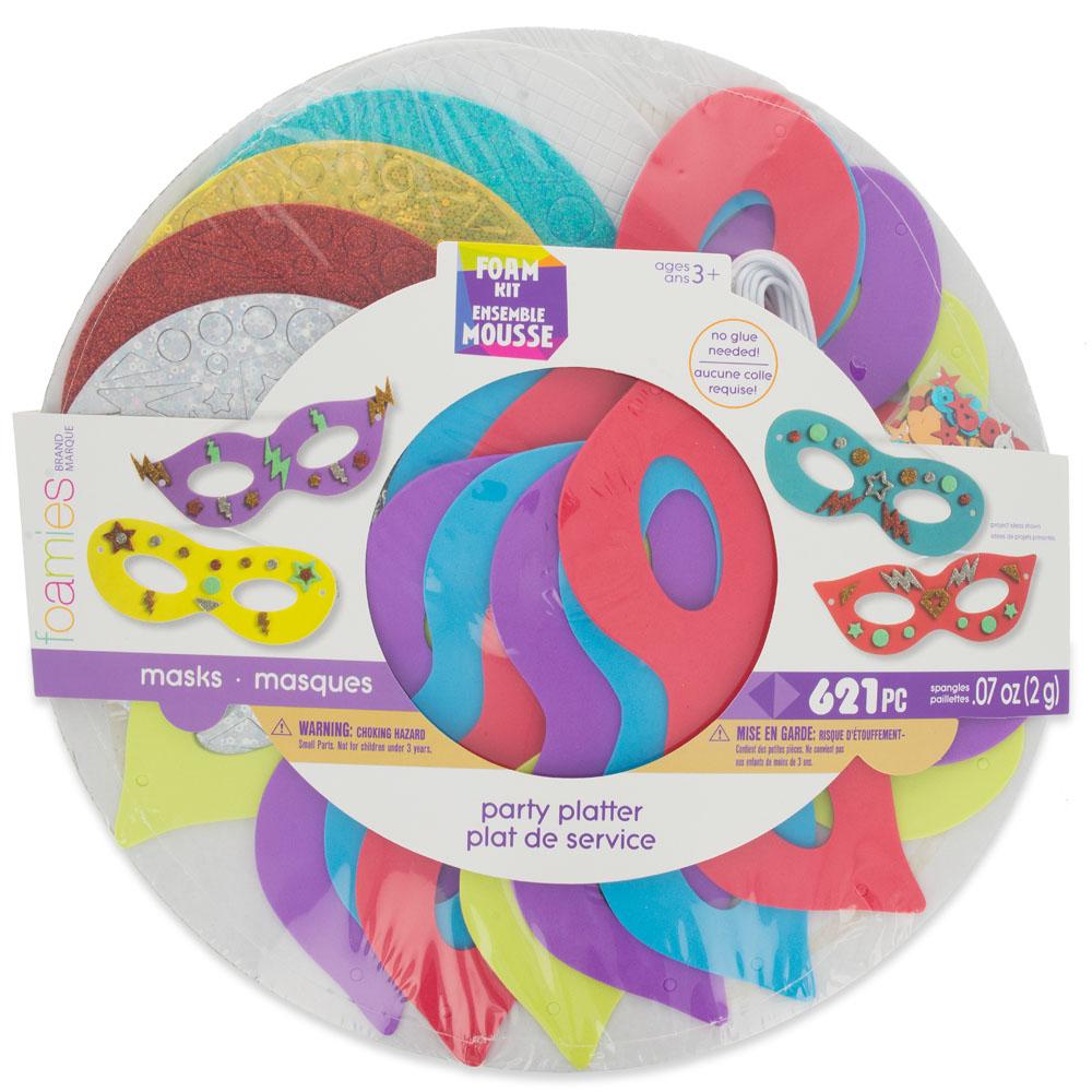 Set Of 16 Foam Masks Diy Craft Kit