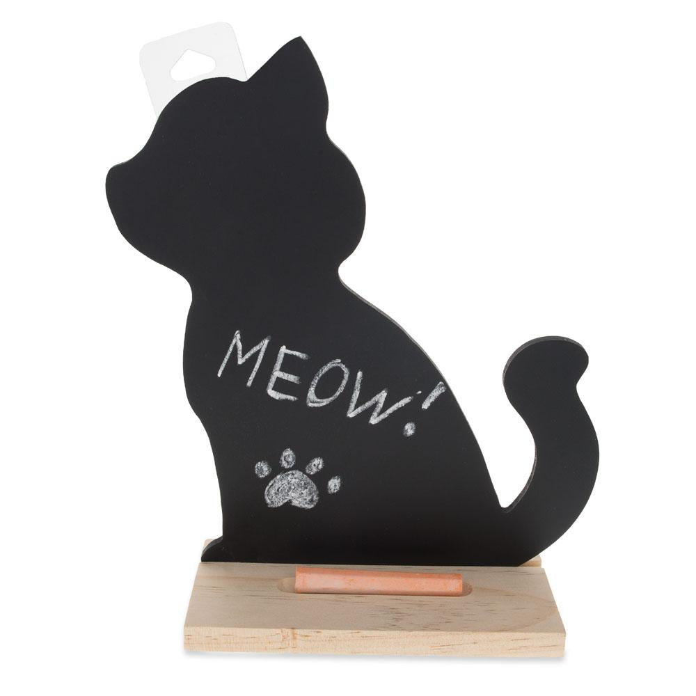 Standing Black Cat Chalkboard 9.25 Inches