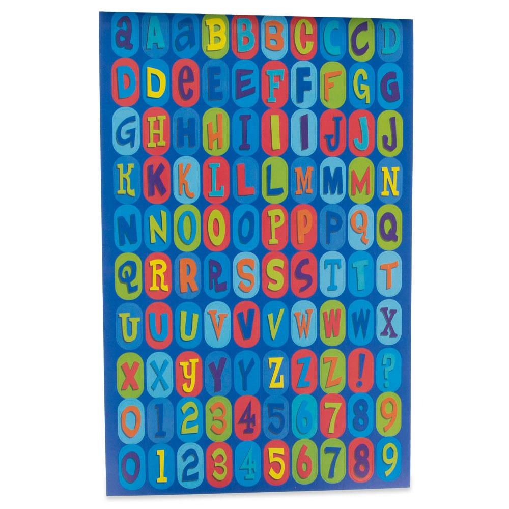 600 Letters And Numbers Stickers