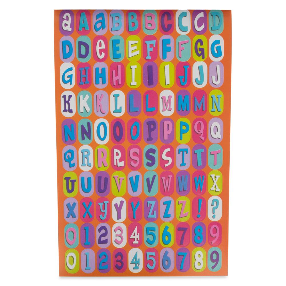 600 Letters And Numbers Stickers