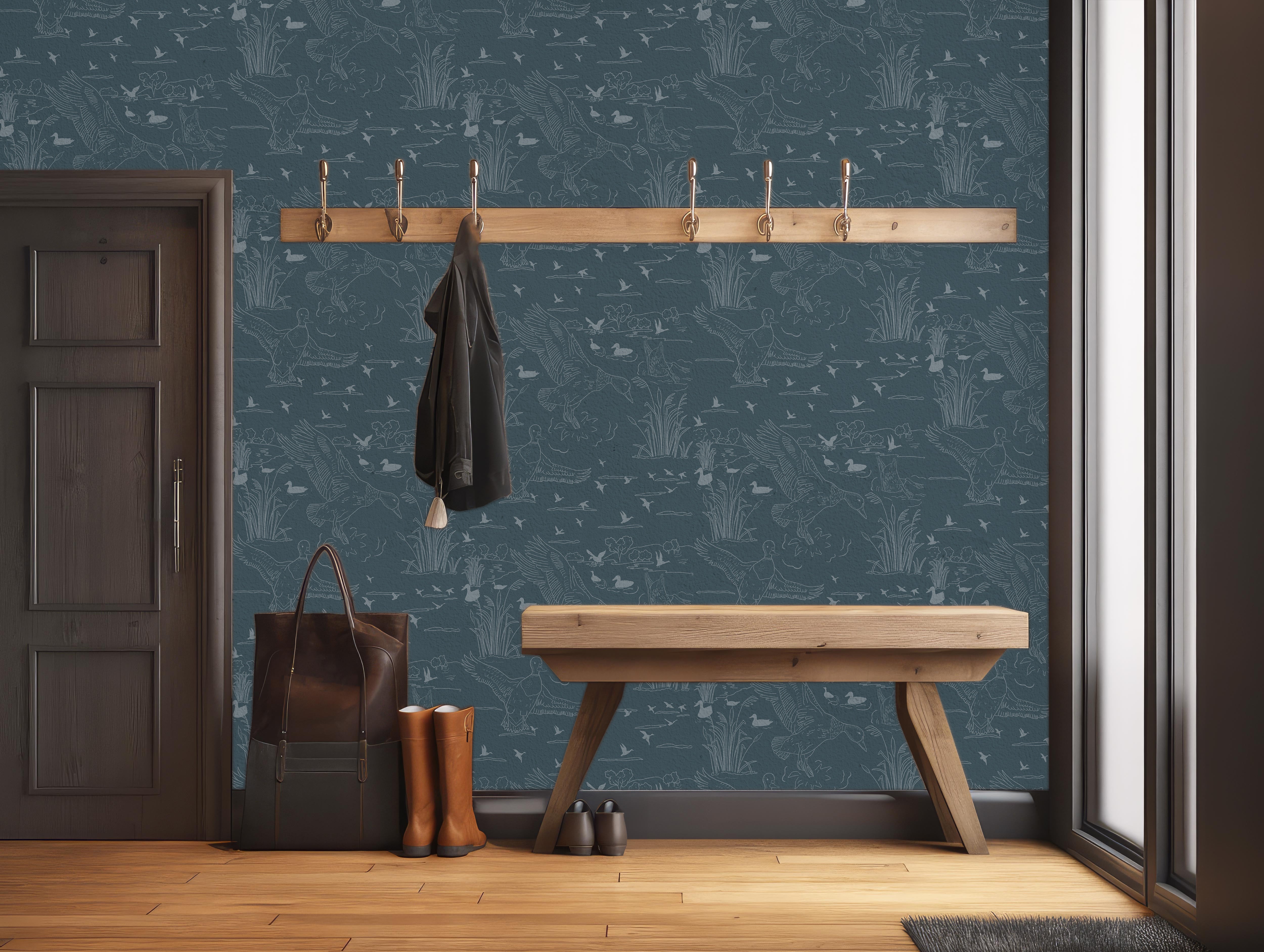 Wallace Wallpaper By Painted Hawk Design