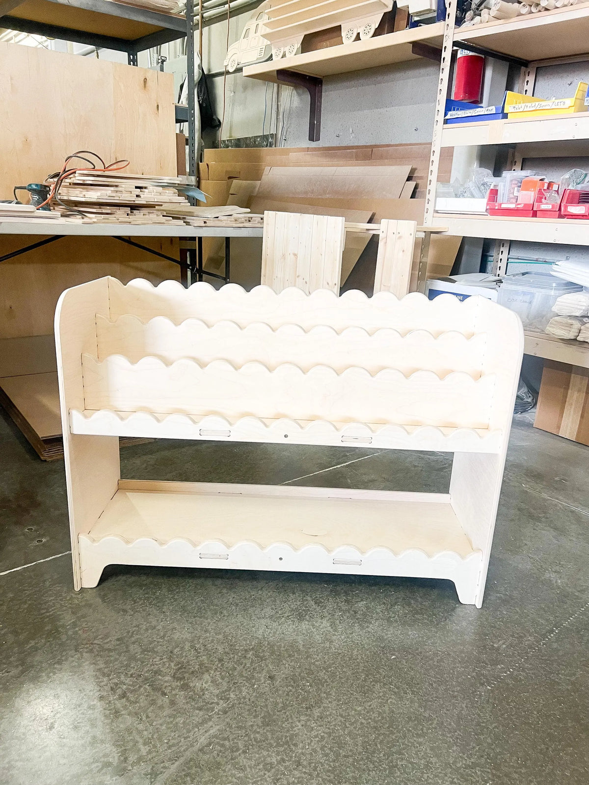 Darla V1- Scalloped Bookshelf