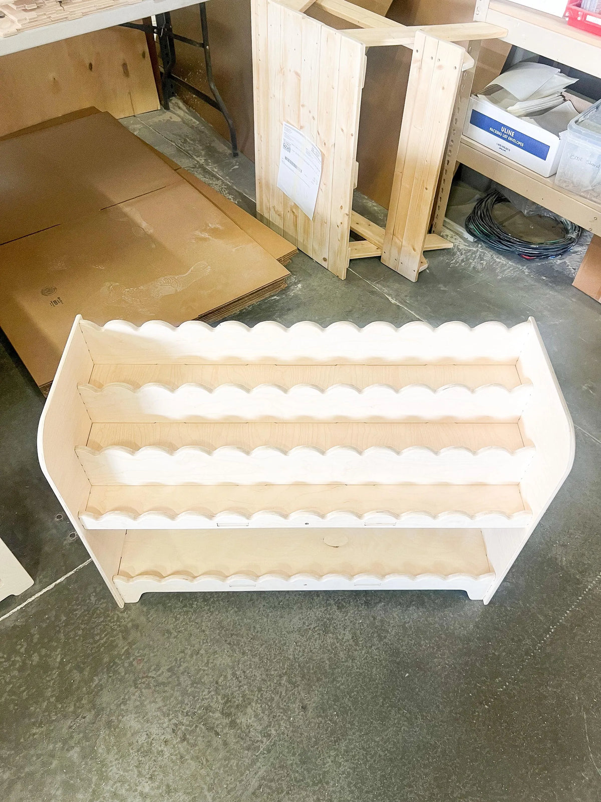 Darla V1- Scalloped Bookshelf