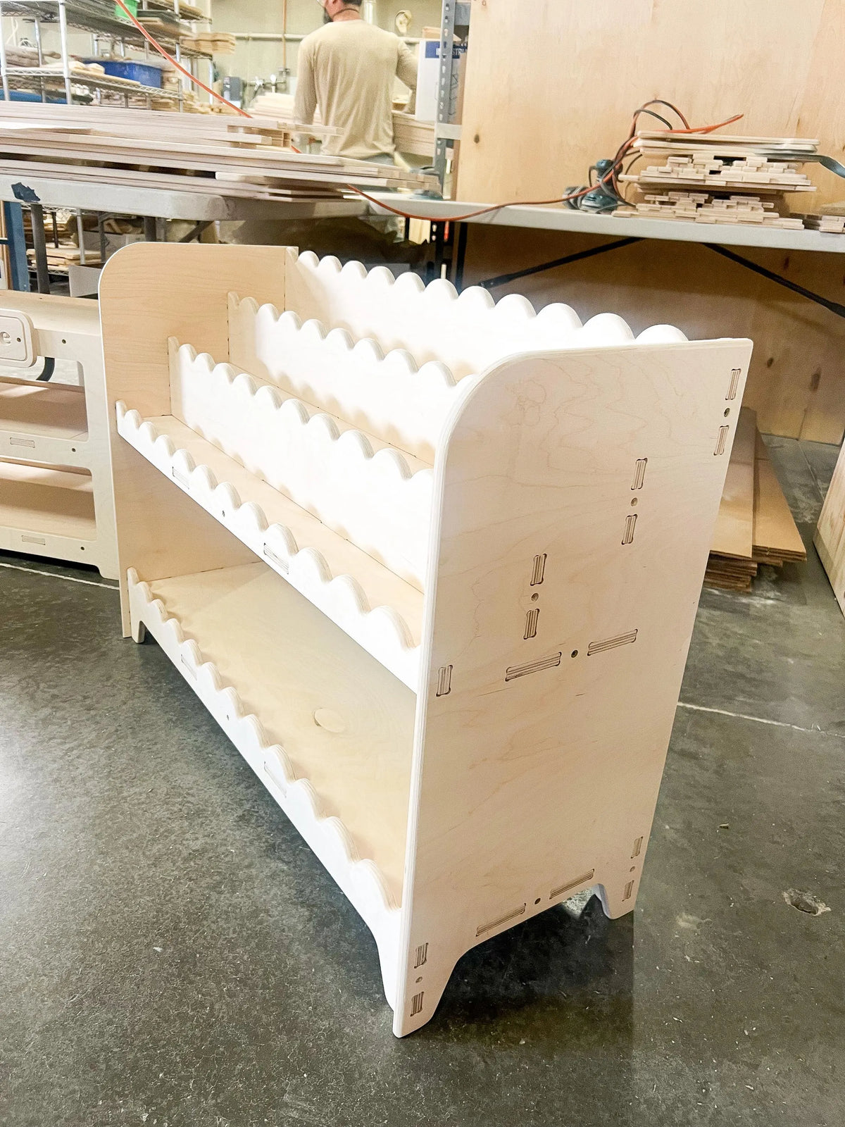 Darla V1- Scalloped Bookshelf