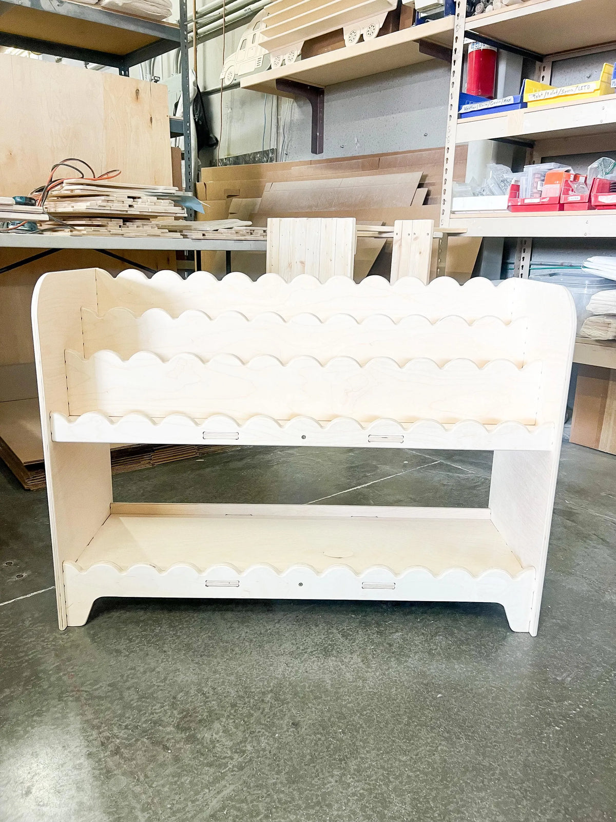 Darla V1- Scalloped Bookshelf