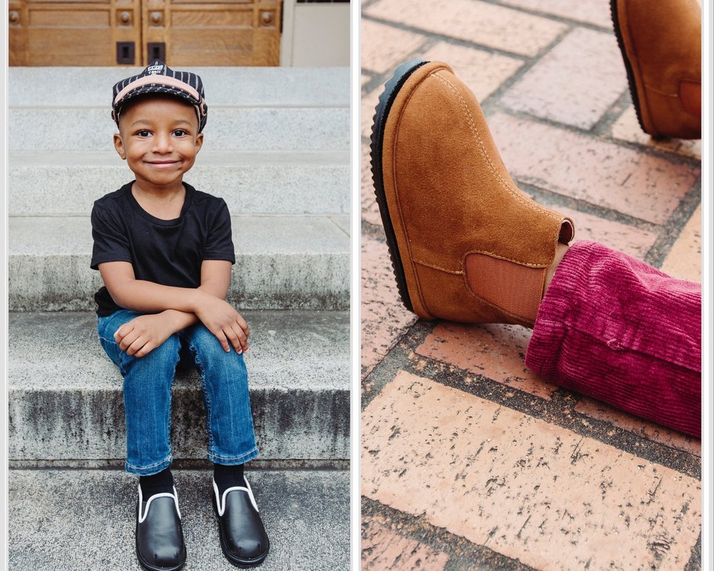 The David Bundle: 2 Pairs Of Easy-on  Barefoot Kids' Shoes