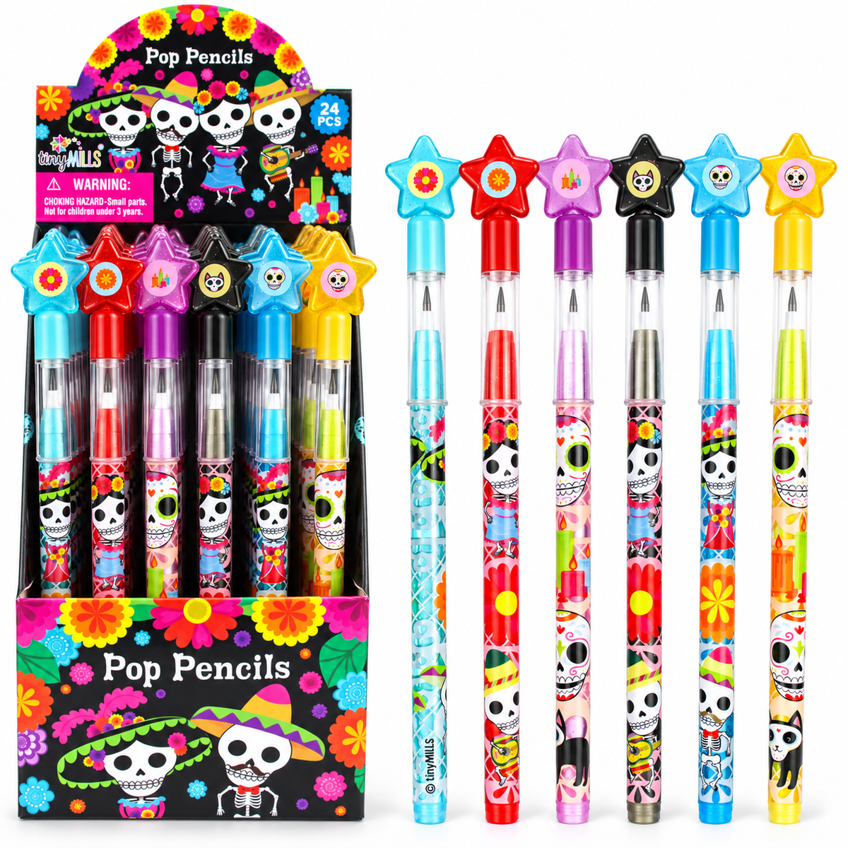 Day Of The Dead Multi Point Pencils