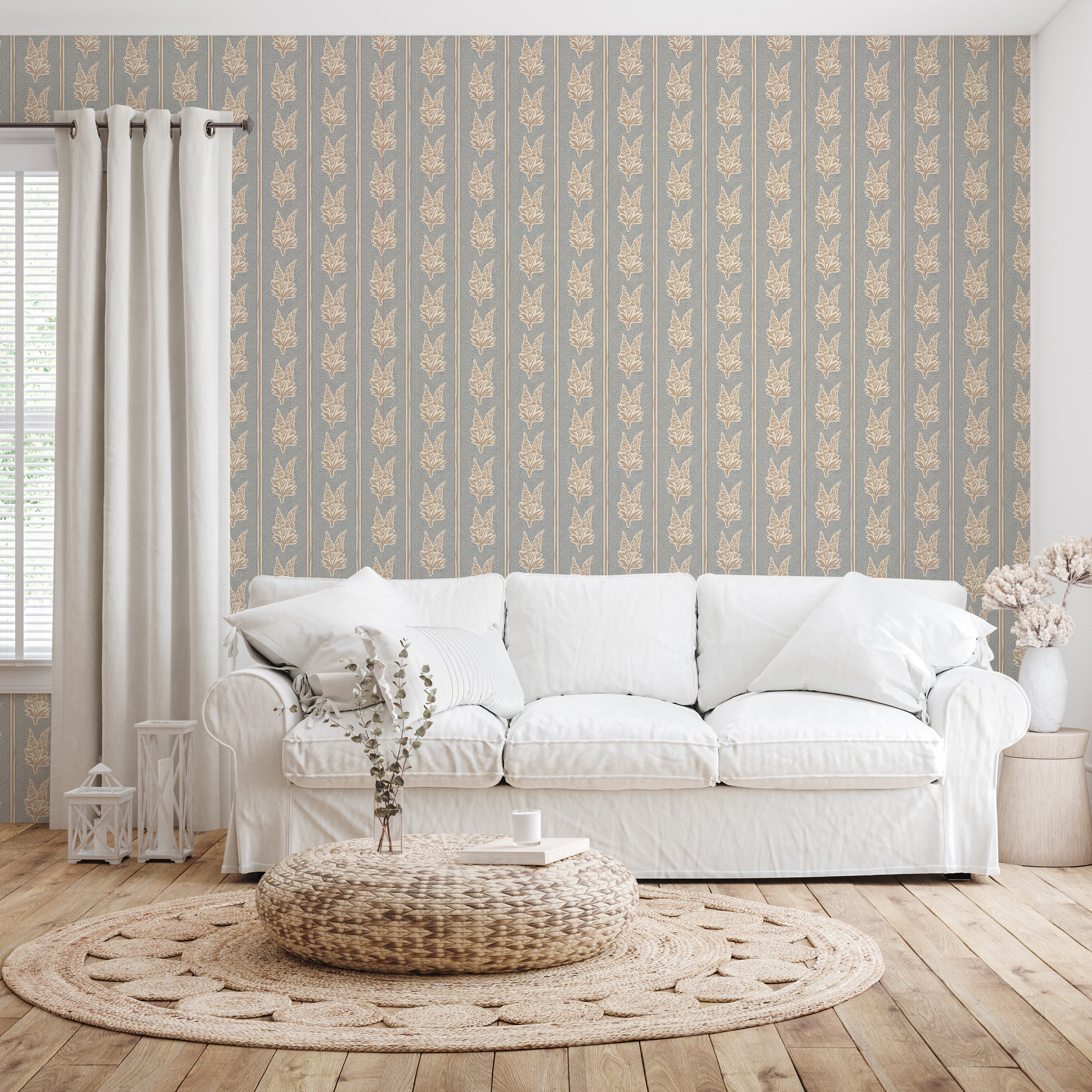 Lupine Wallpaper By Caroline Rausch Design