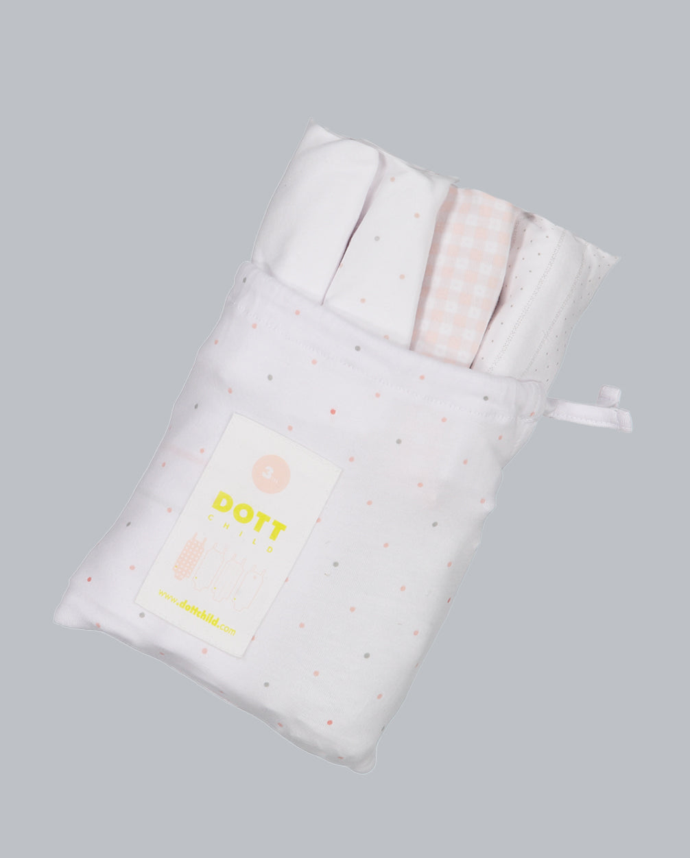 Baby Girl Sleeveless 4pc Onesie Set