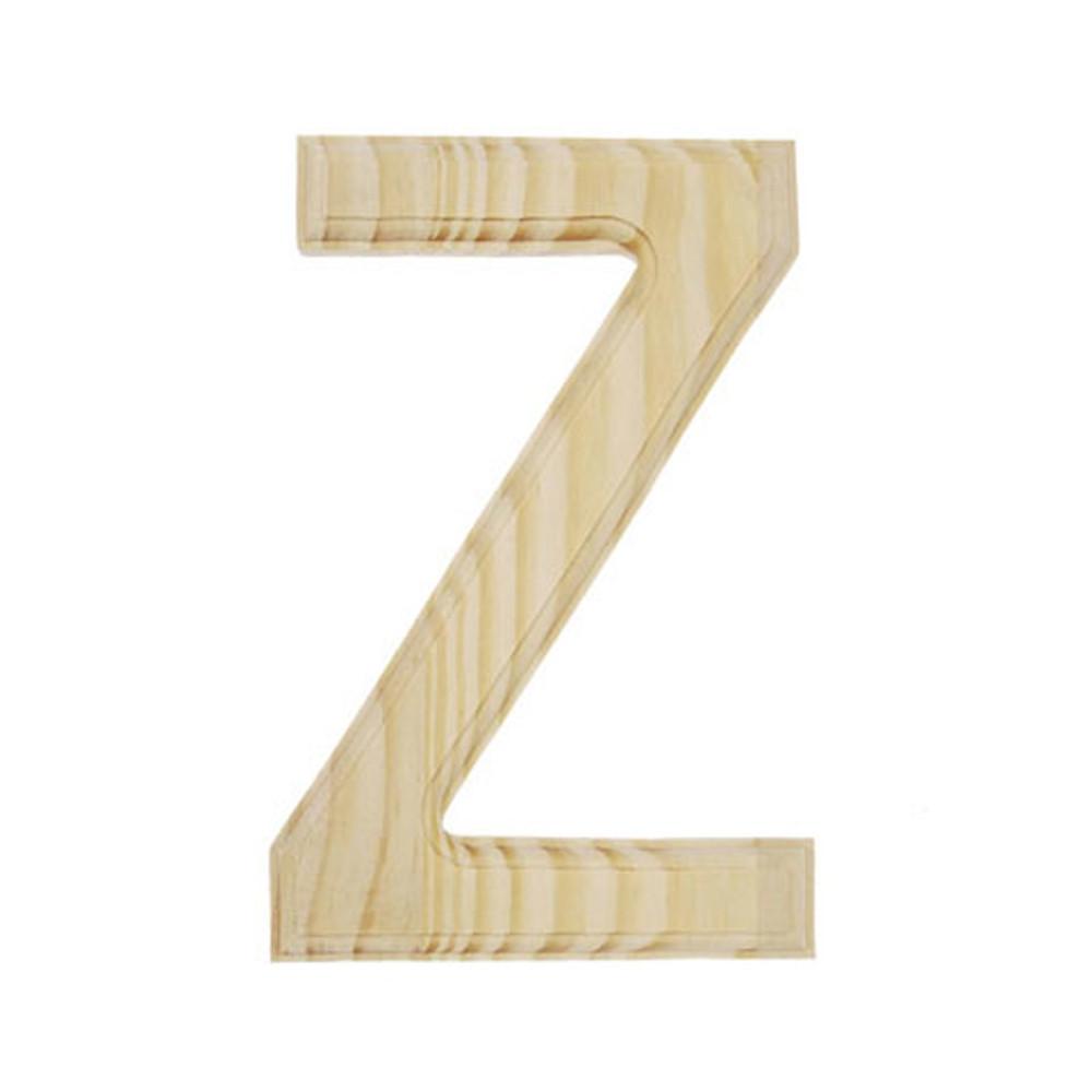 Unfinished Unpainted Wooden Letter Z (6 Inches)