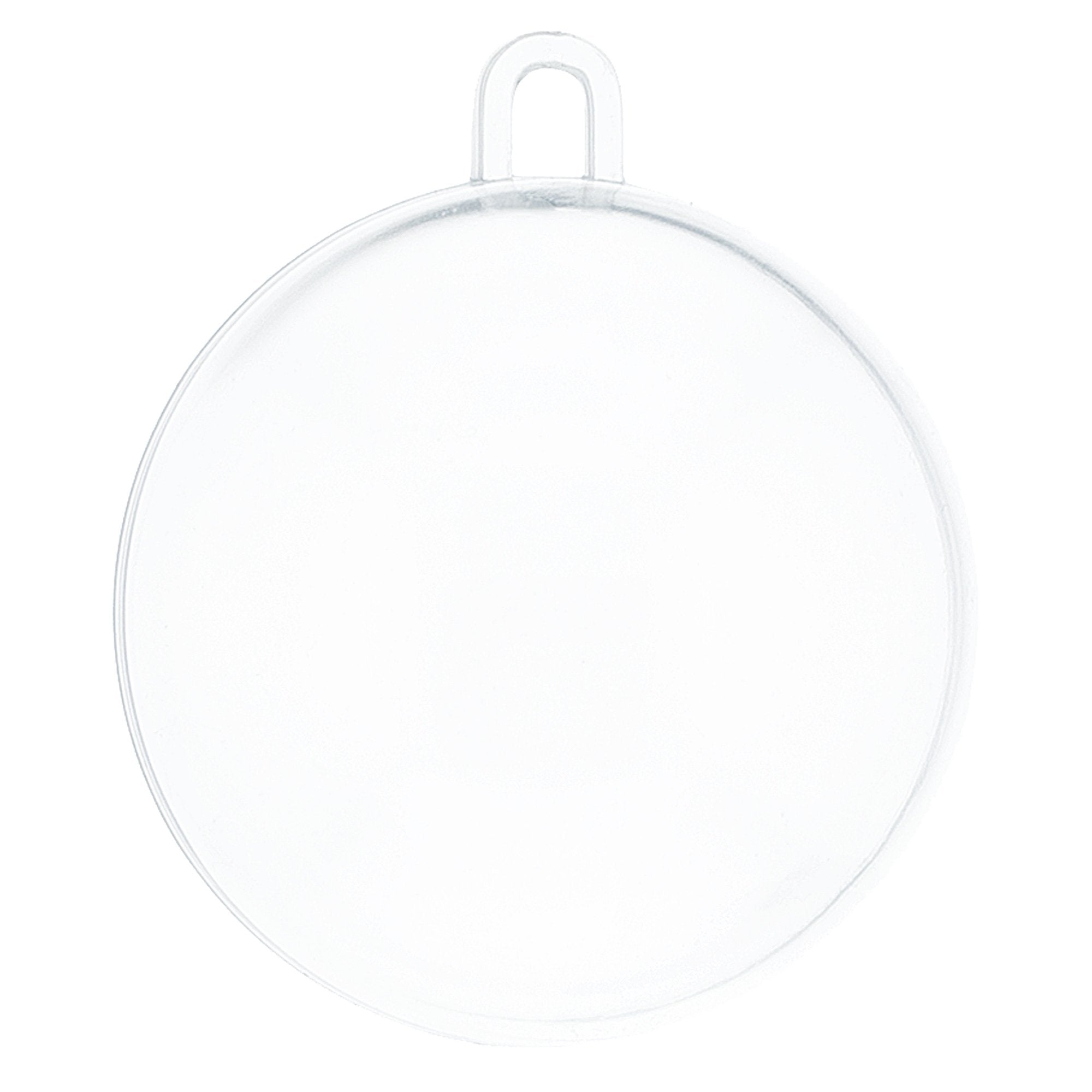 2.36-inch Clear Plastic Fillable Christmas Ball Ornaments For Diy Crafts: Set Of 3