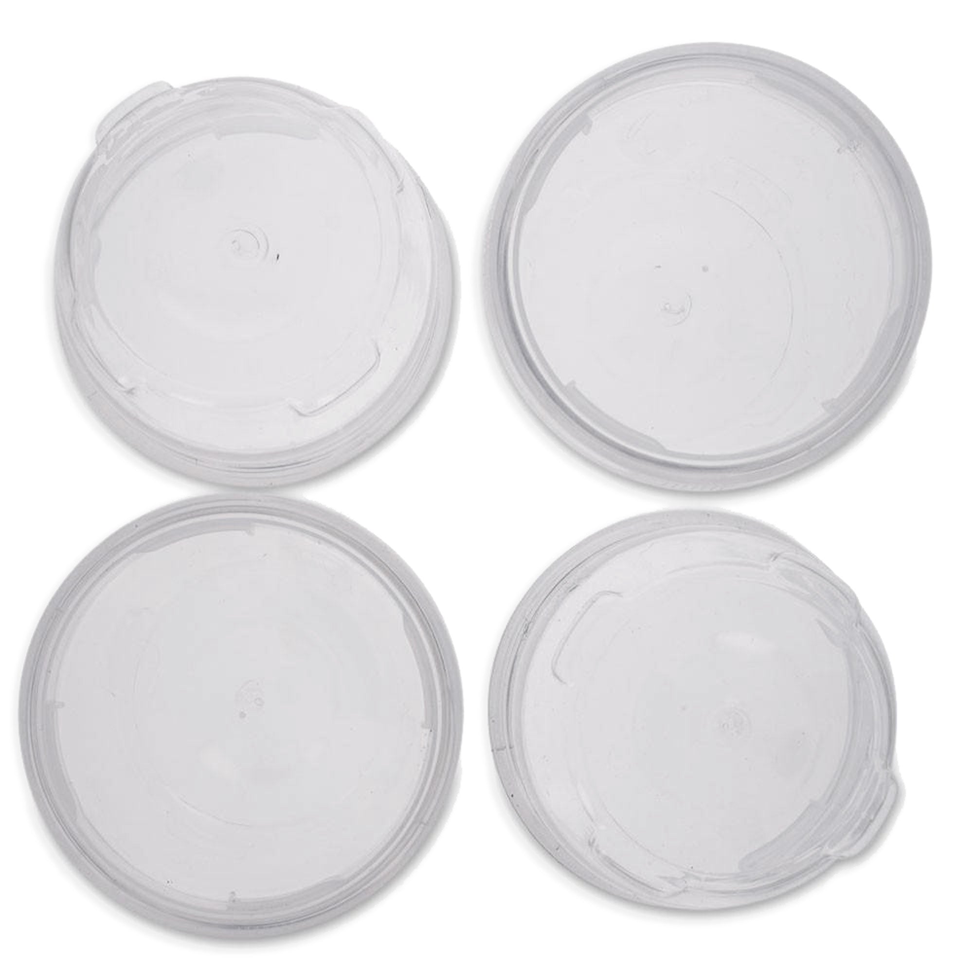 Set Of 6 Lock It Tight Clear Plastic Lockable & Stackable Containers 1.6 Inches