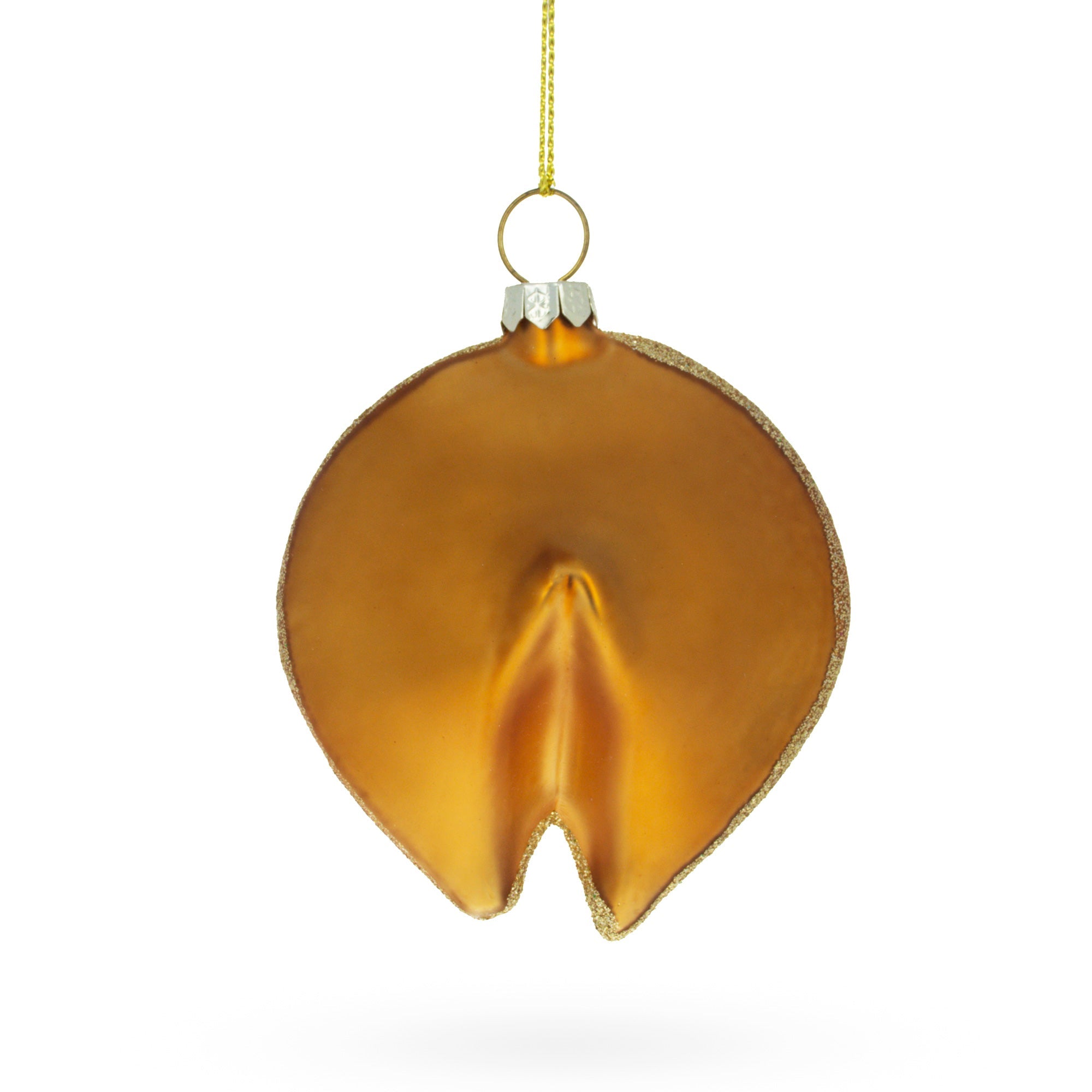 Fortune Cookie Glass Christmas Ornament