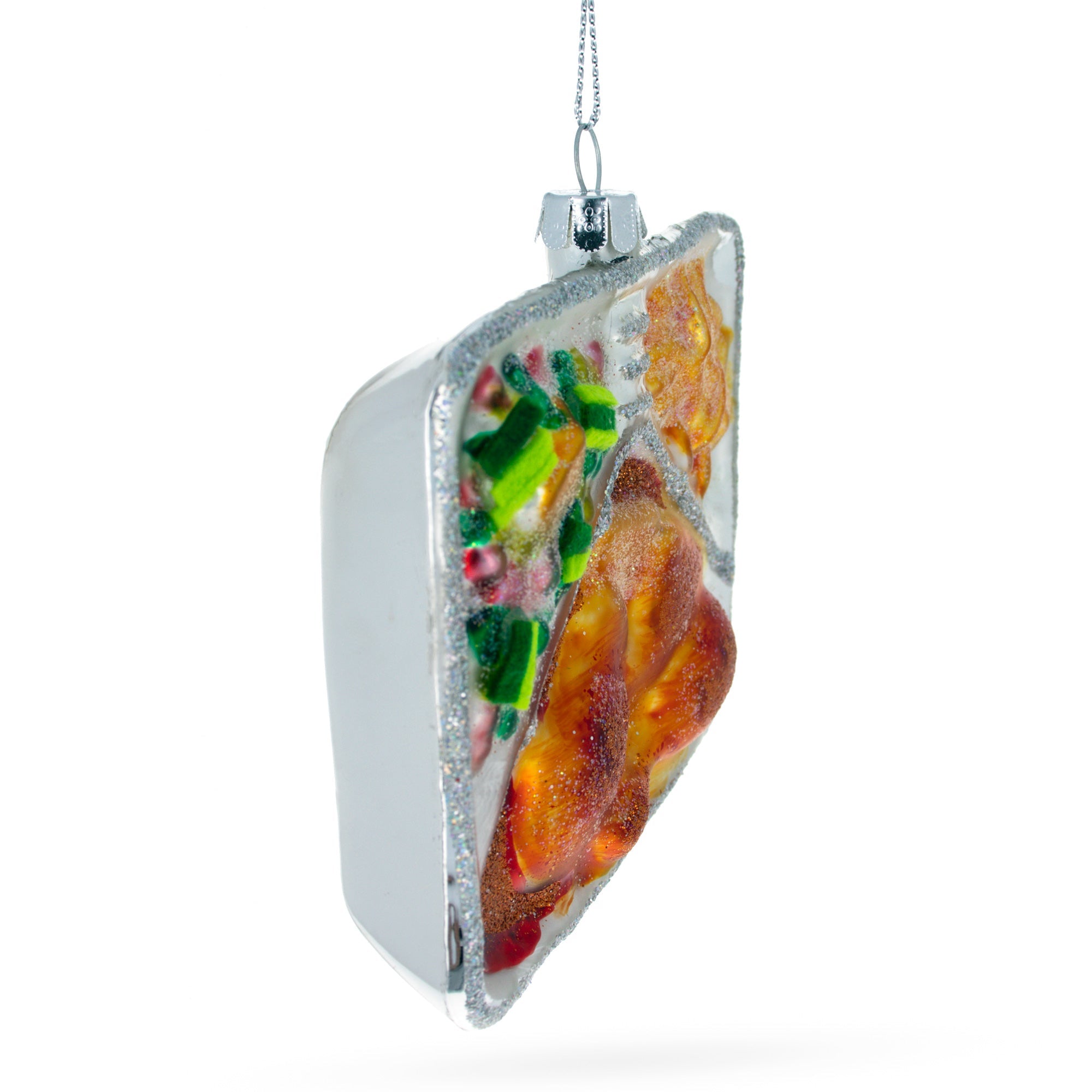 Tv Dinner Glass Christmas Ornament