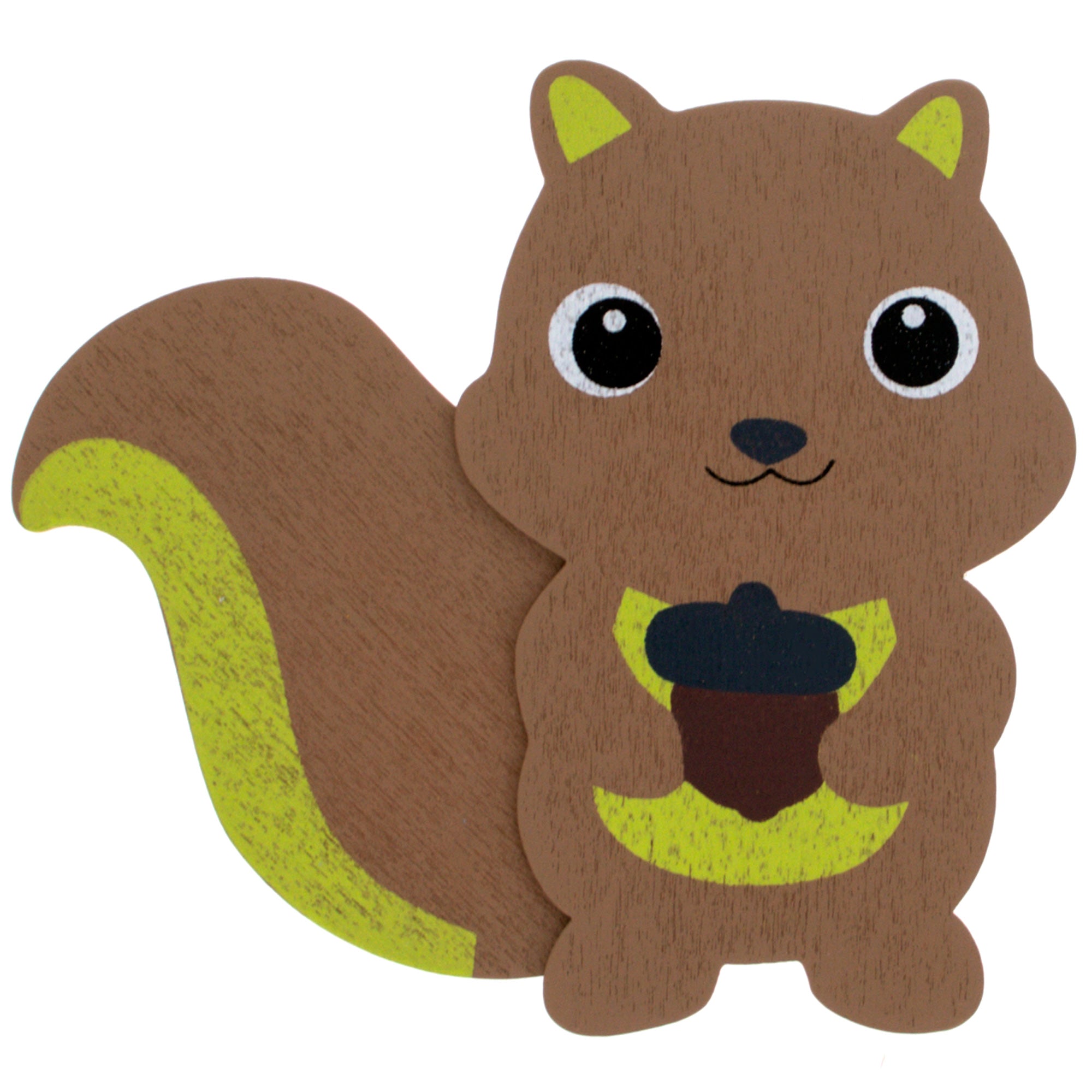 Wooden Squirrel Shape Cutout Diy Craft 4.1 Inches