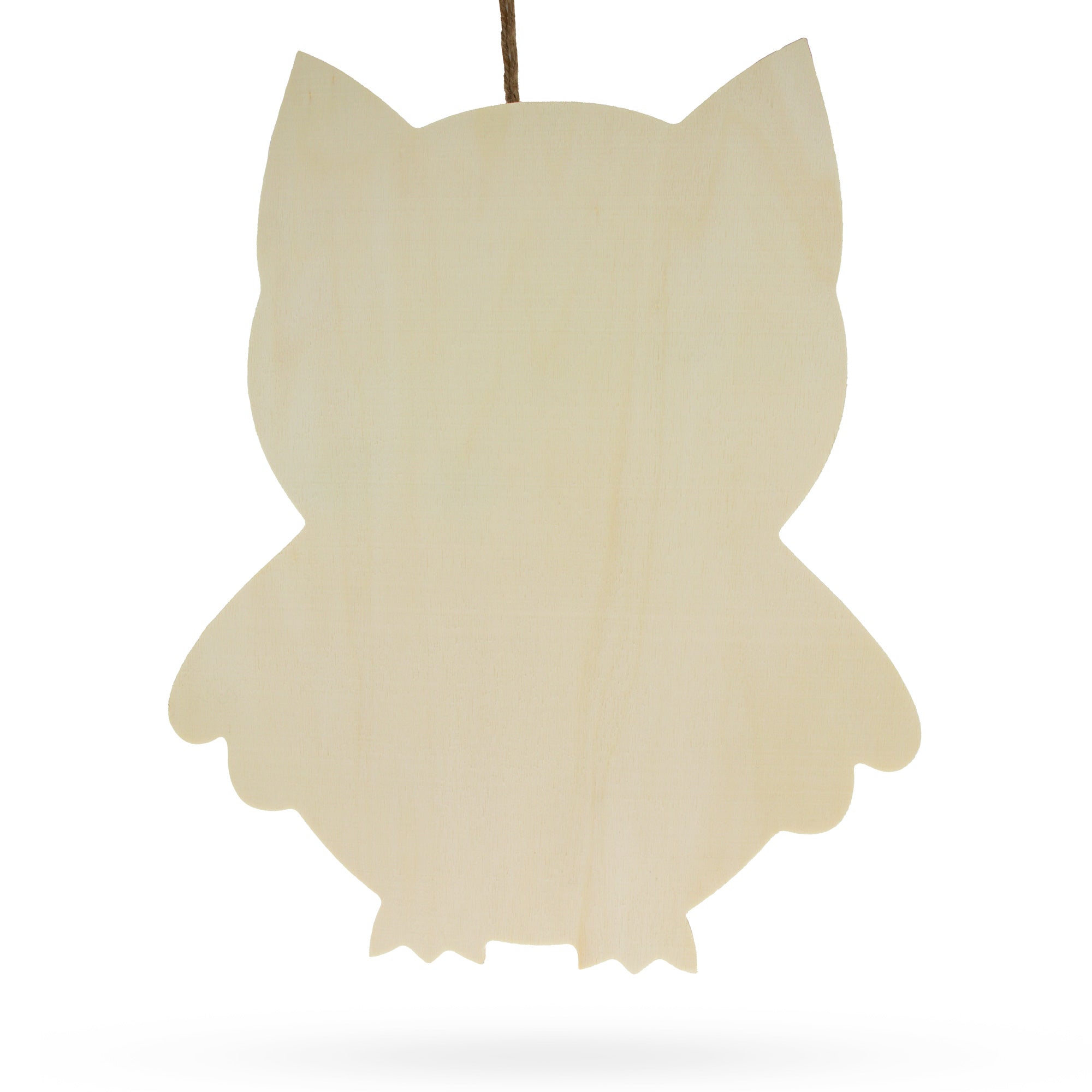 Unfinished Wooden Owl Shape Cutout Diy Craft 11 Inches