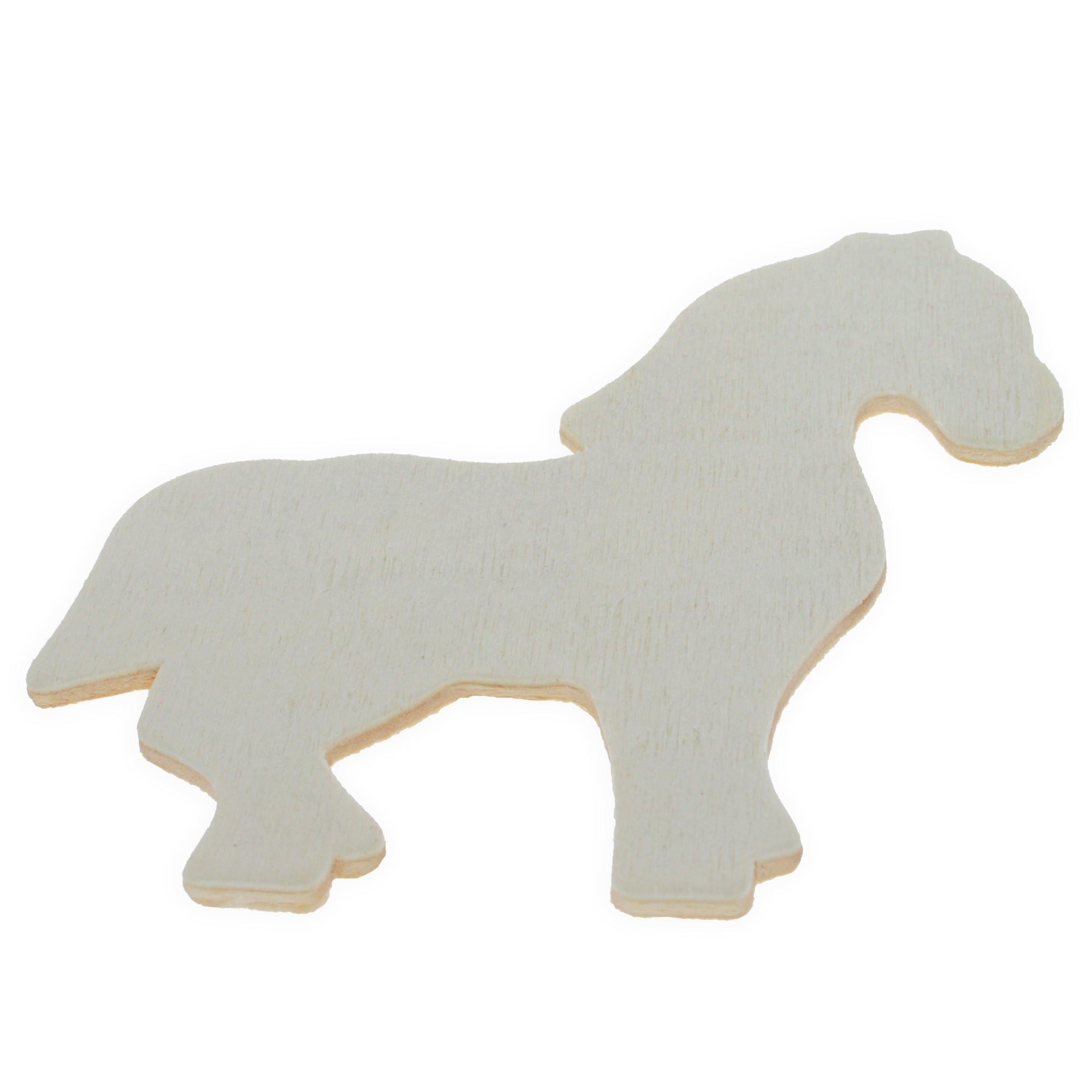 Unfinished Wooden Horse Cutout Diy Craft 3.8 Inches