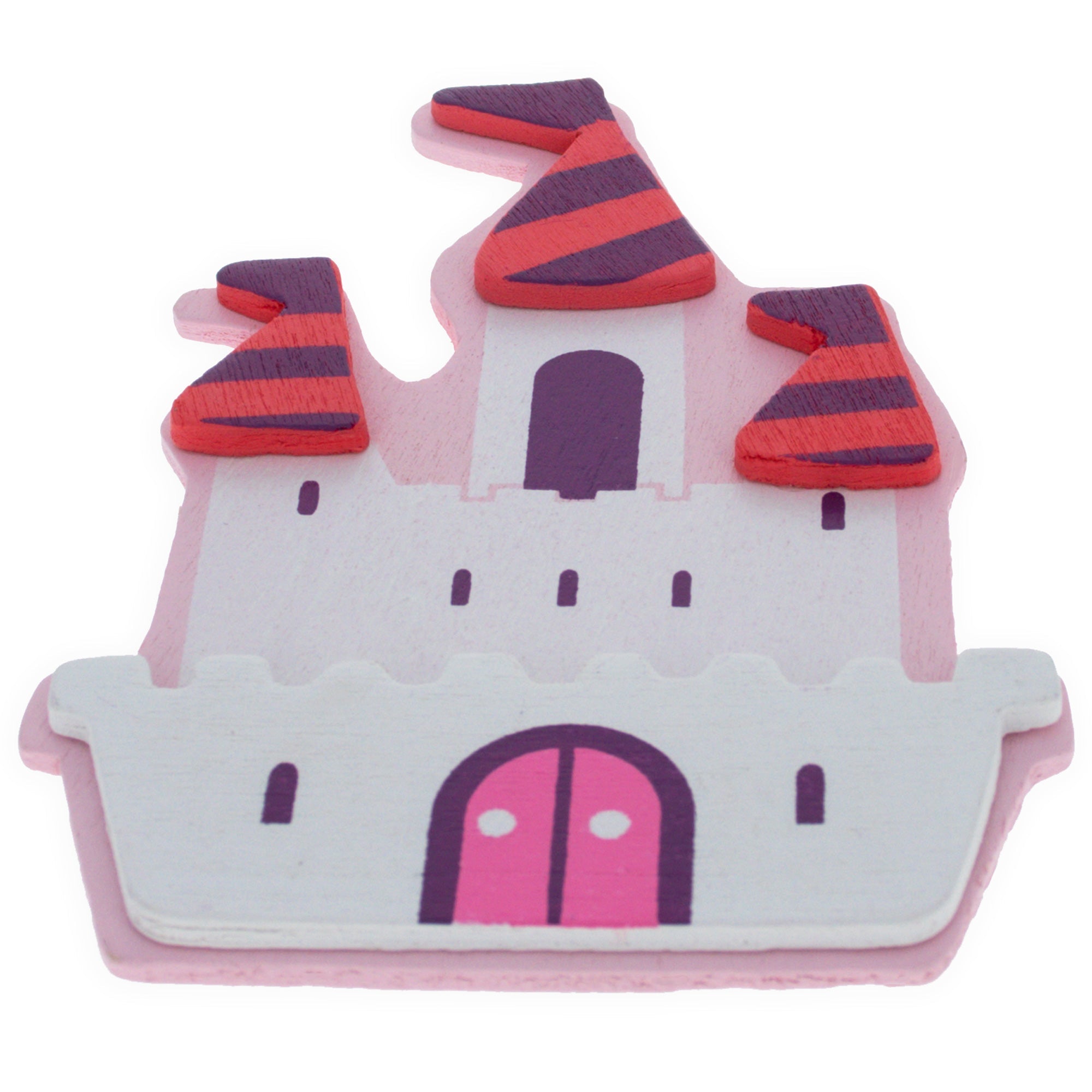 Painted Wooden Princess Castle Cutout Diy Craft 4 Inches