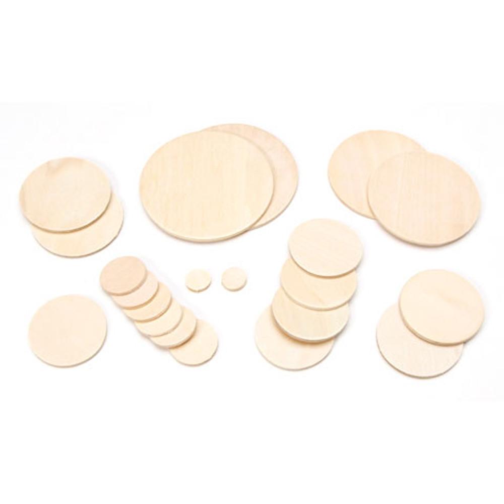 Set Of 21 Unfinished Wooden Circle Shapes Cutouts Diy Crafts 3 Inches