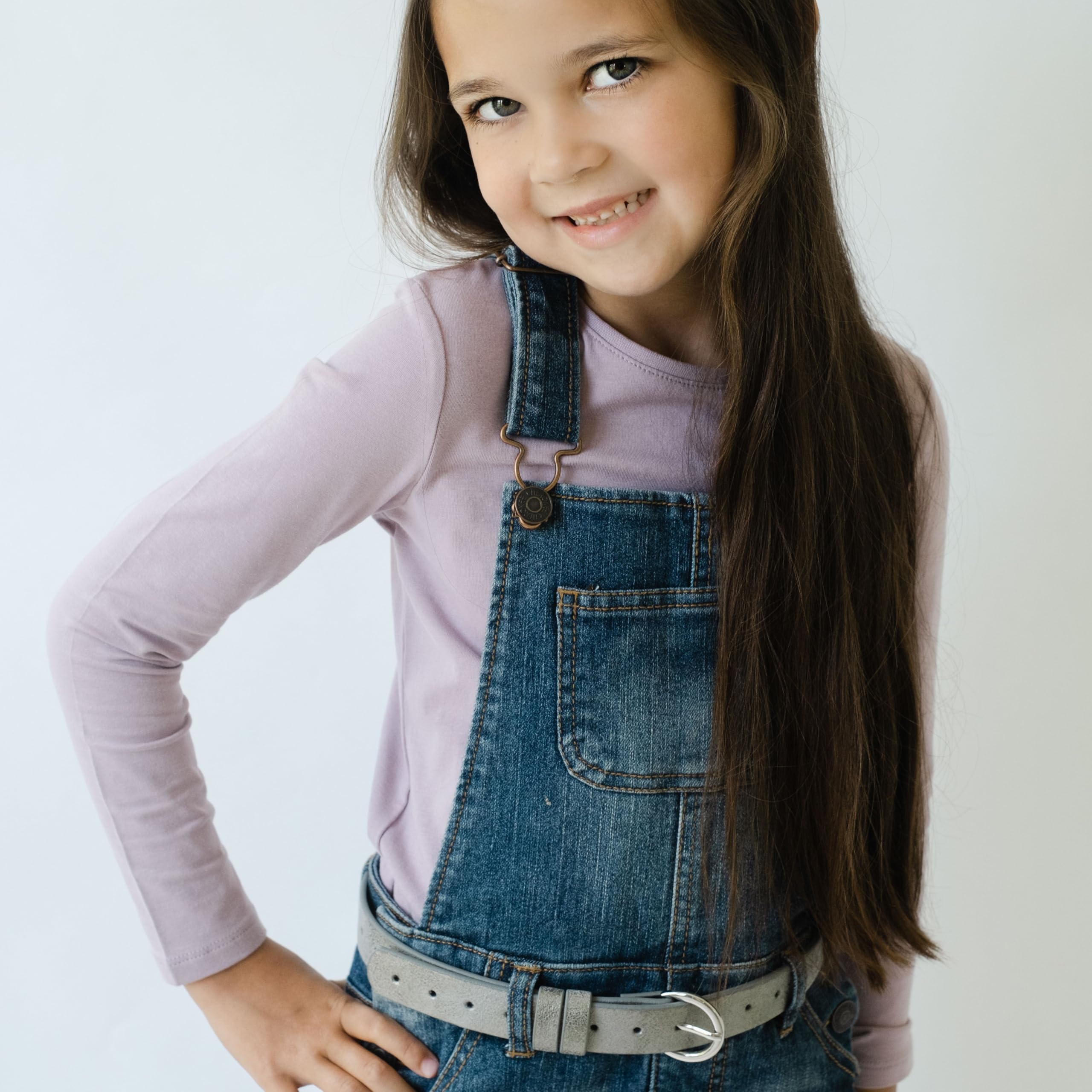 Girls Perforated Metallic Leather Belt (ages 4 To 14) Stylish, Fun And Practical