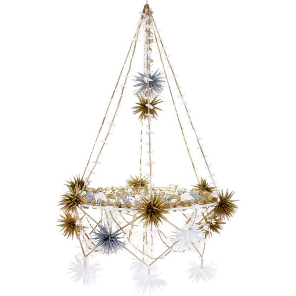 Star Pajaki Chandelier, Metallic