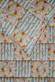 Cotton Quilted "summer Garden" Child Cover Set