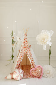 “spring Garden” Teepee Tent And Round Mat Set