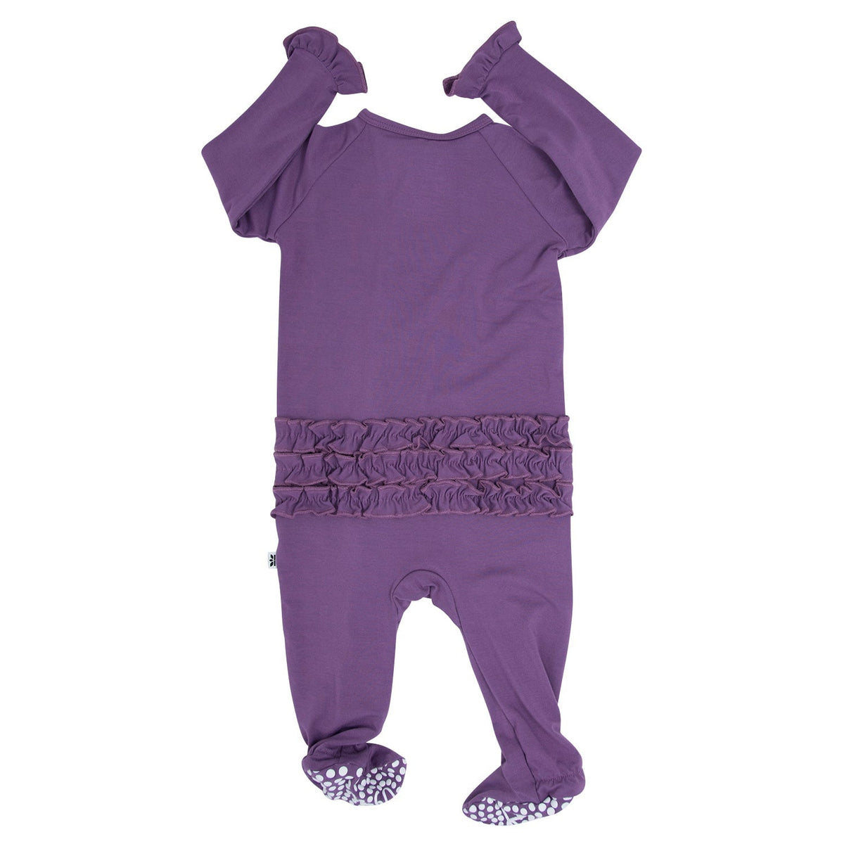 Ruffle Footie - Grape Jelly