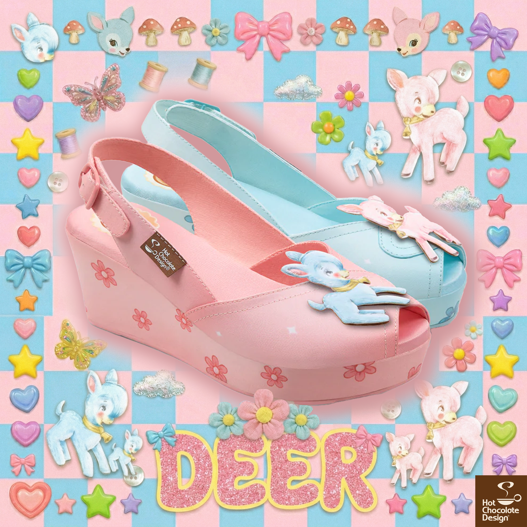 Chocolaticas® Deer Women's Sandal