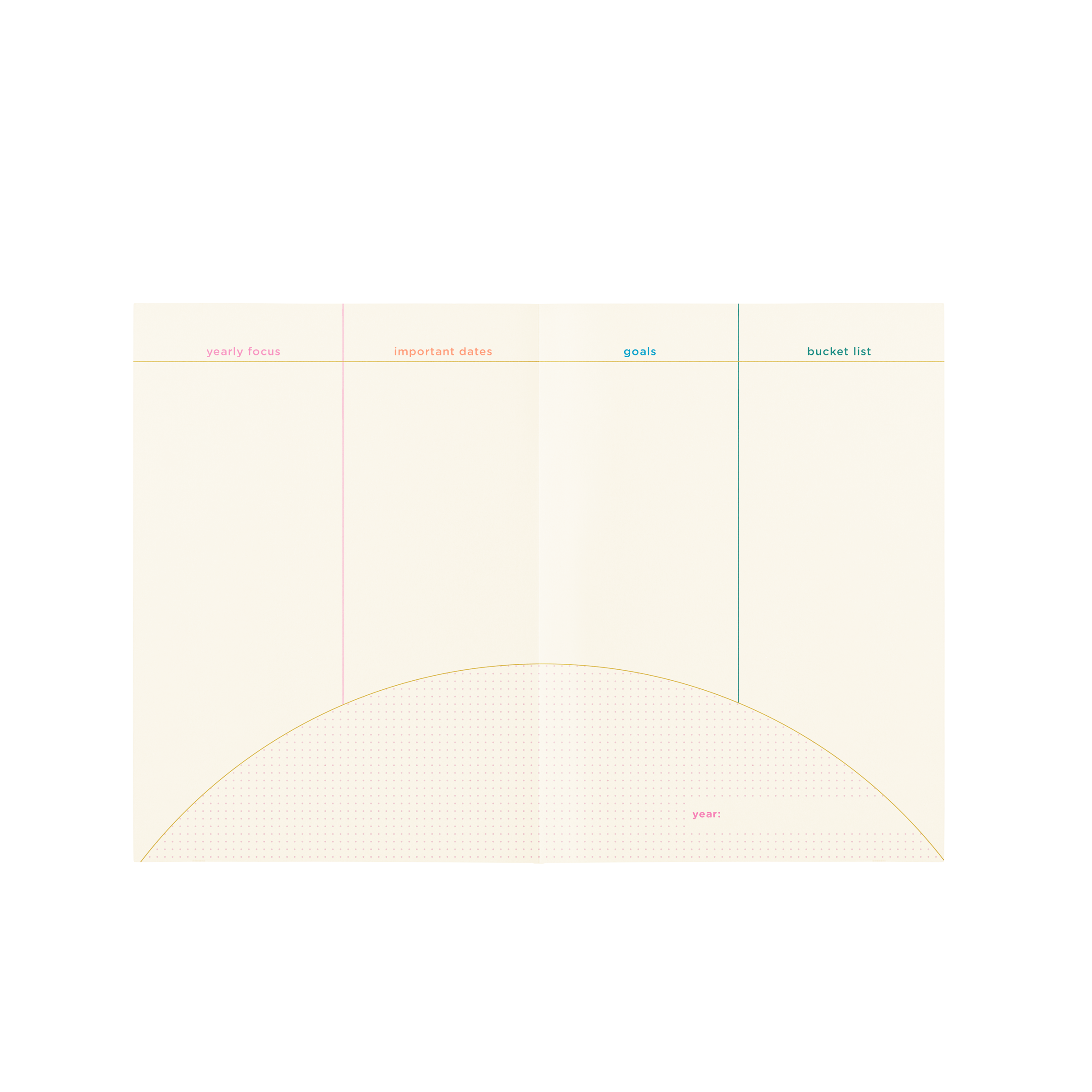 Undated Perpetual Planner - Clean & Colorful