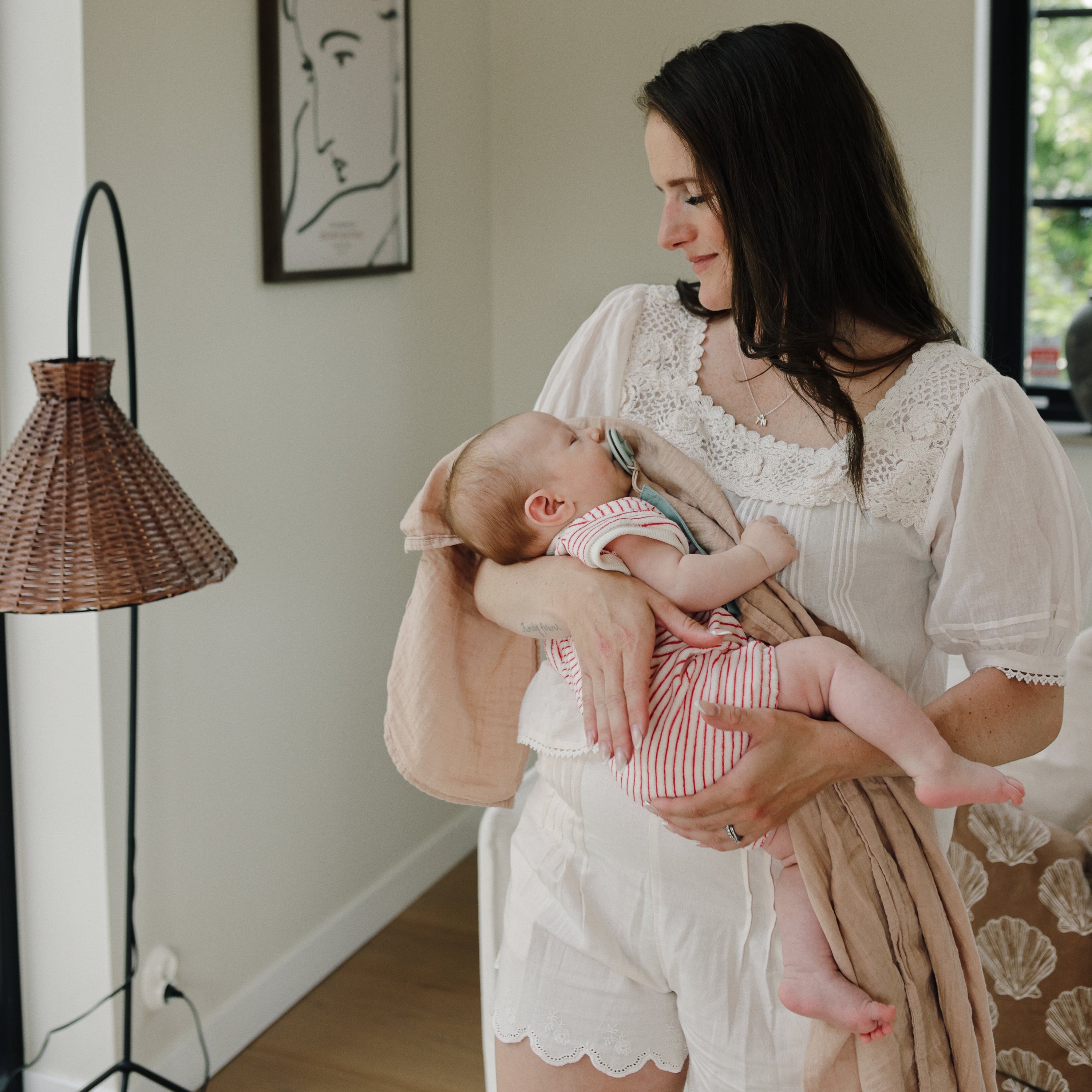 Organic Cotton Muslin Swaddle Blanket