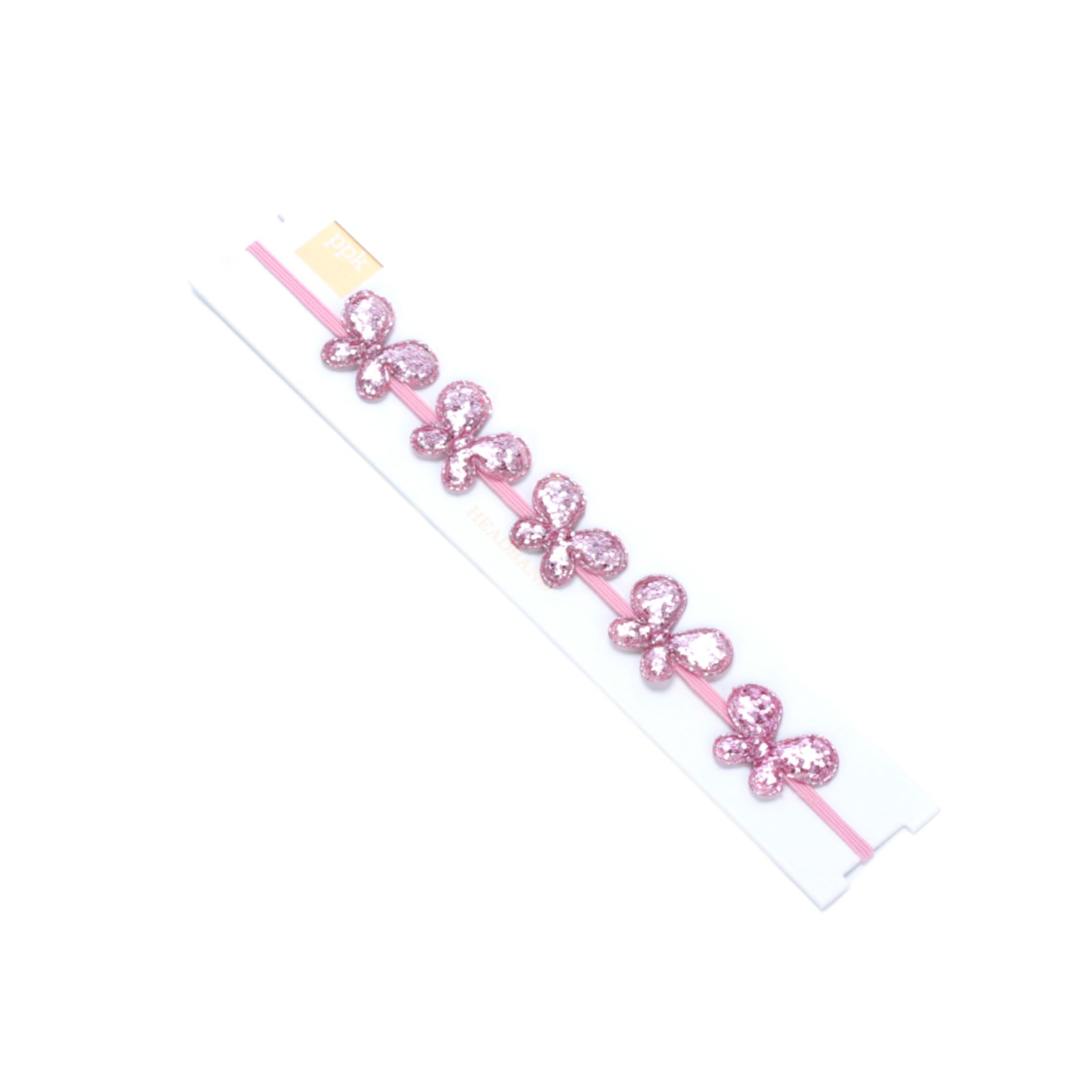 Little Girls Sparkly Butterfly Headband- Toddlers And Kids 3-8 Years