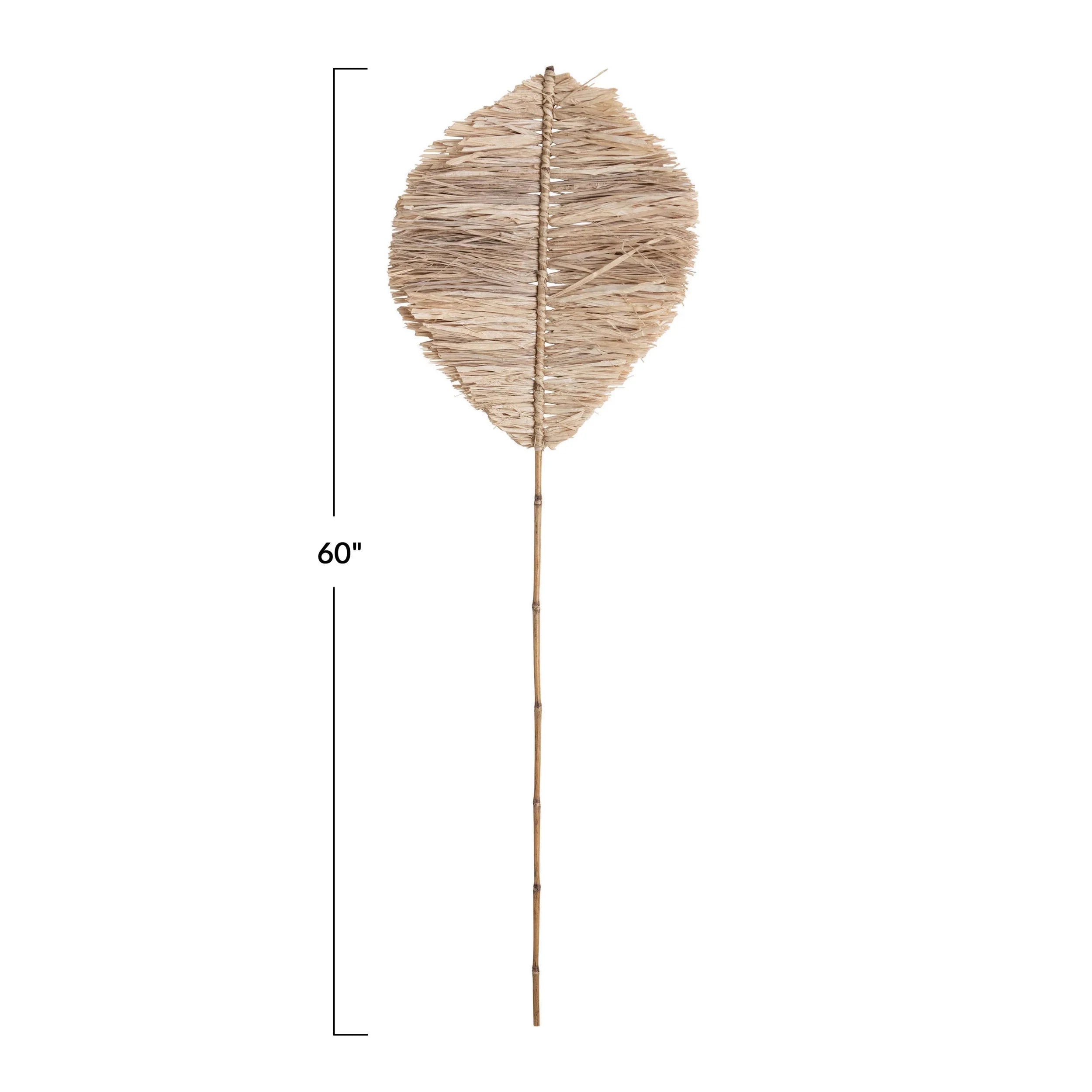 Handmade Natural Raffia Anahaw Leaf Shape