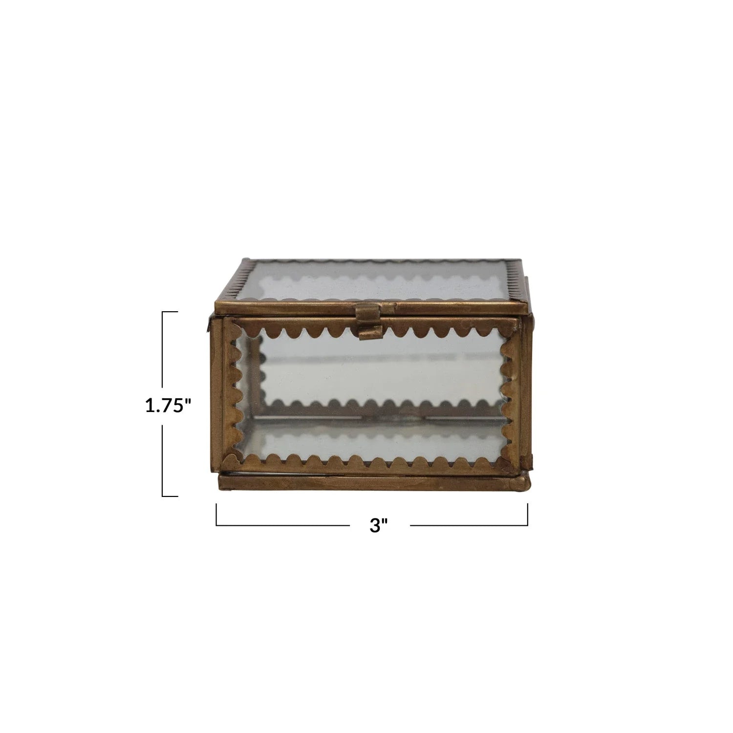 3'' Brass And Glass Display Box