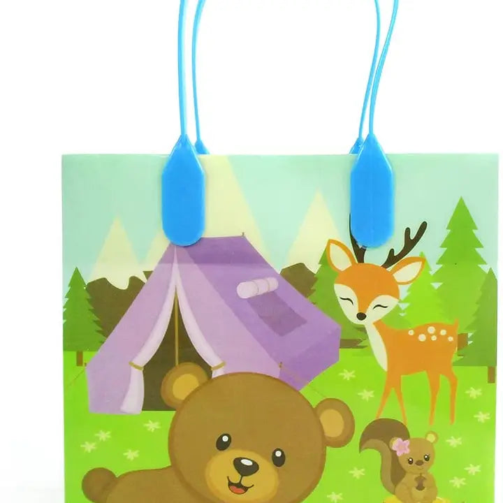 Camping Party Favor Treat Bags - Set Of 6 Or 12