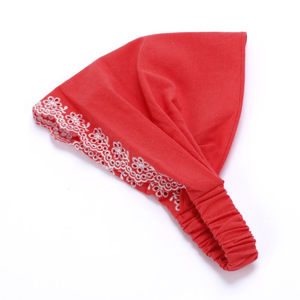 Eyelet Needlework Embroidered Bandana Headband – For Girls Ages 5–12 Years