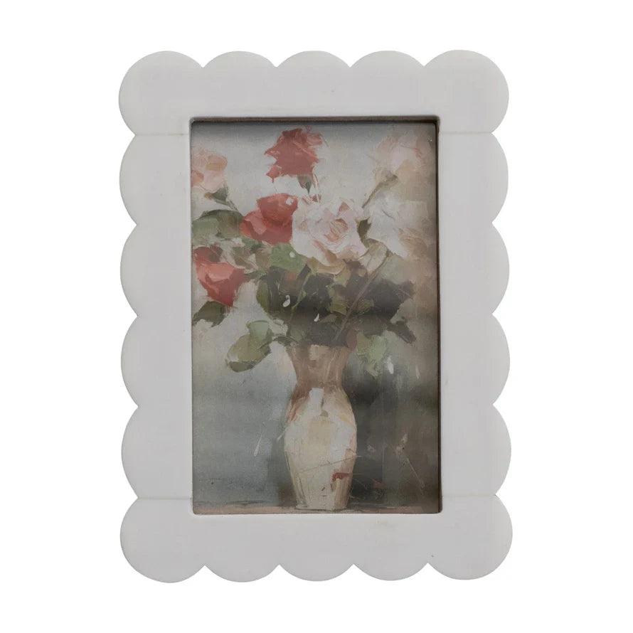 Scalloped Resin 4 X 6 Frame