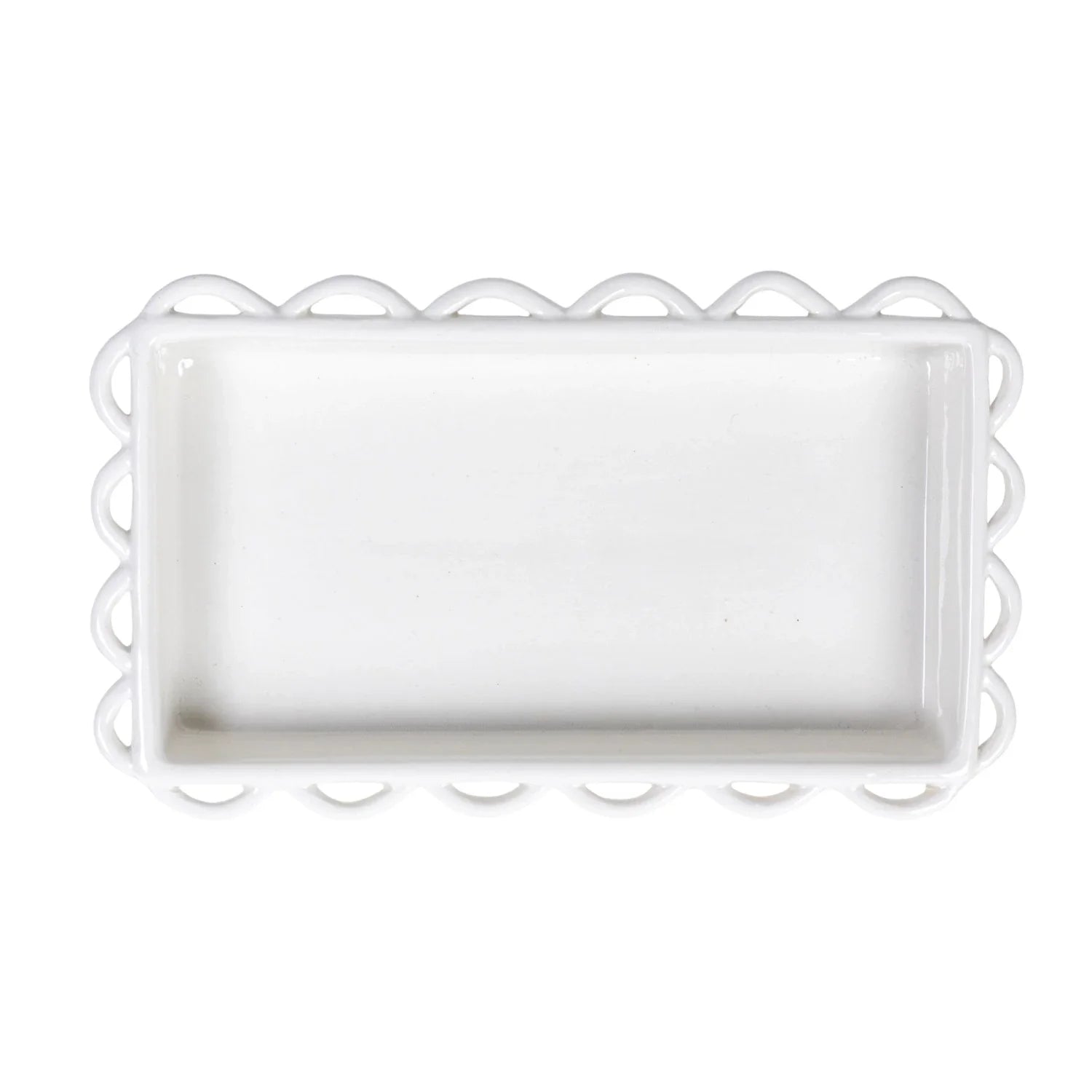 Decorative Scalloped Napkin Holder (holds 7-1/2"l X 4"w Napkin)